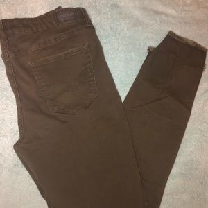 Aeropostale Olive Green High Waisted Jegging